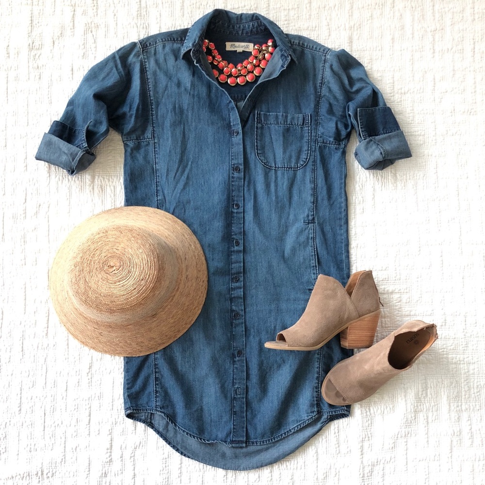 Chambray Shirt-Dress
